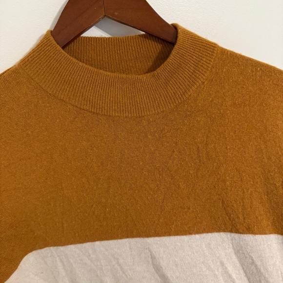 Madewell Ashbury Colorblock Mock Neck Sweater - Picture 2 of 9